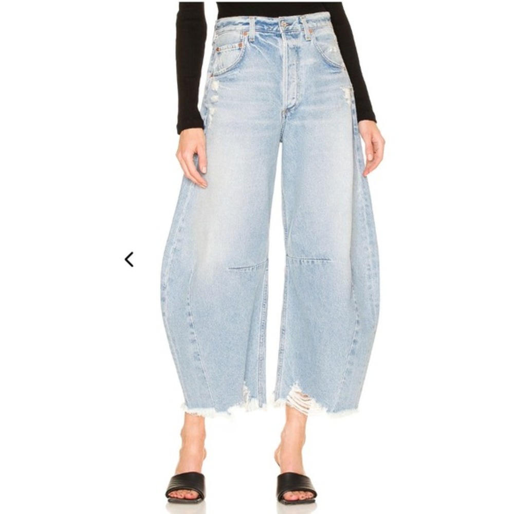 Citizens‎ of Humanity Horseshoe Jeans Savanh Distressed Blue Denim Size 29
